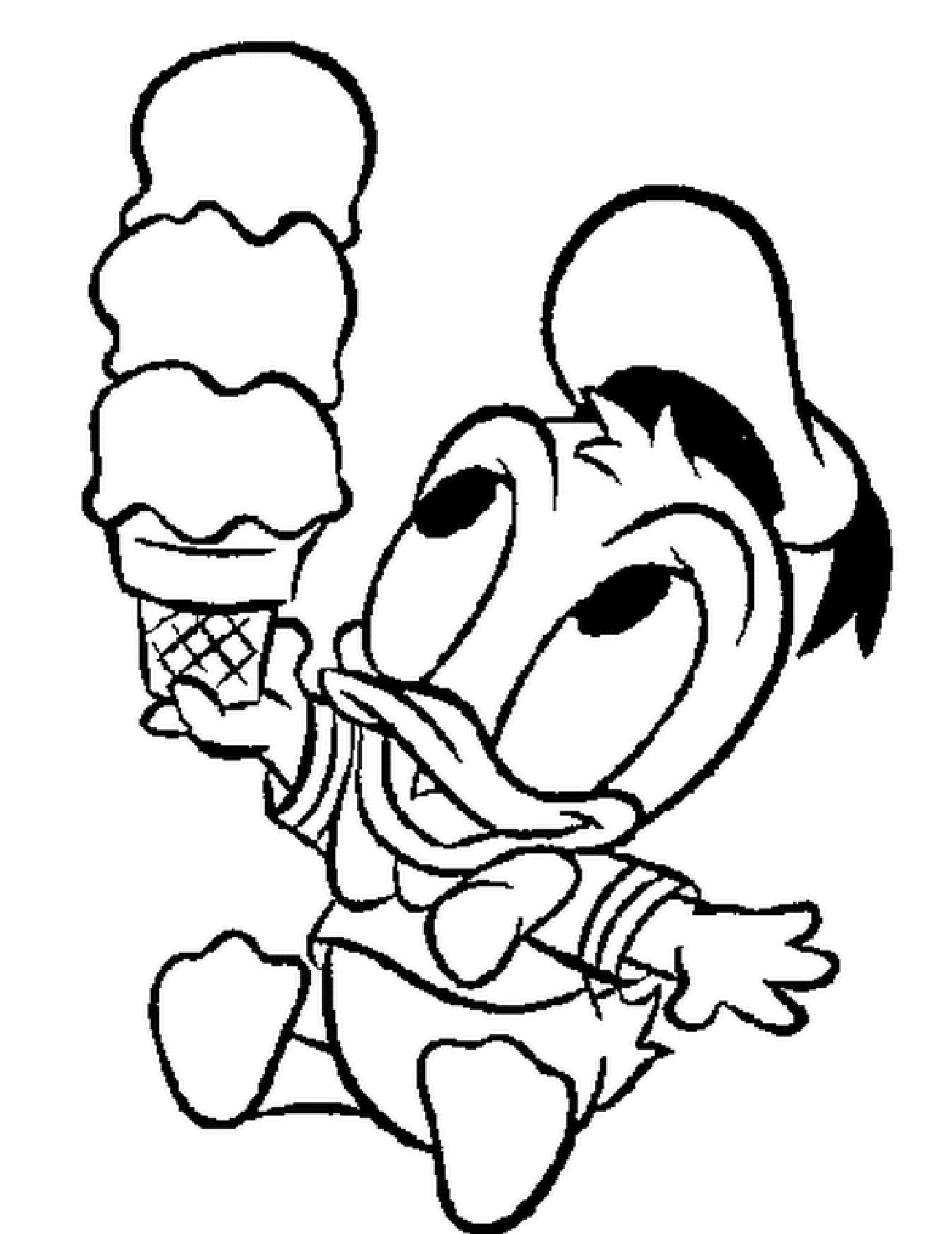 coloring pages of donald-duck by jackson